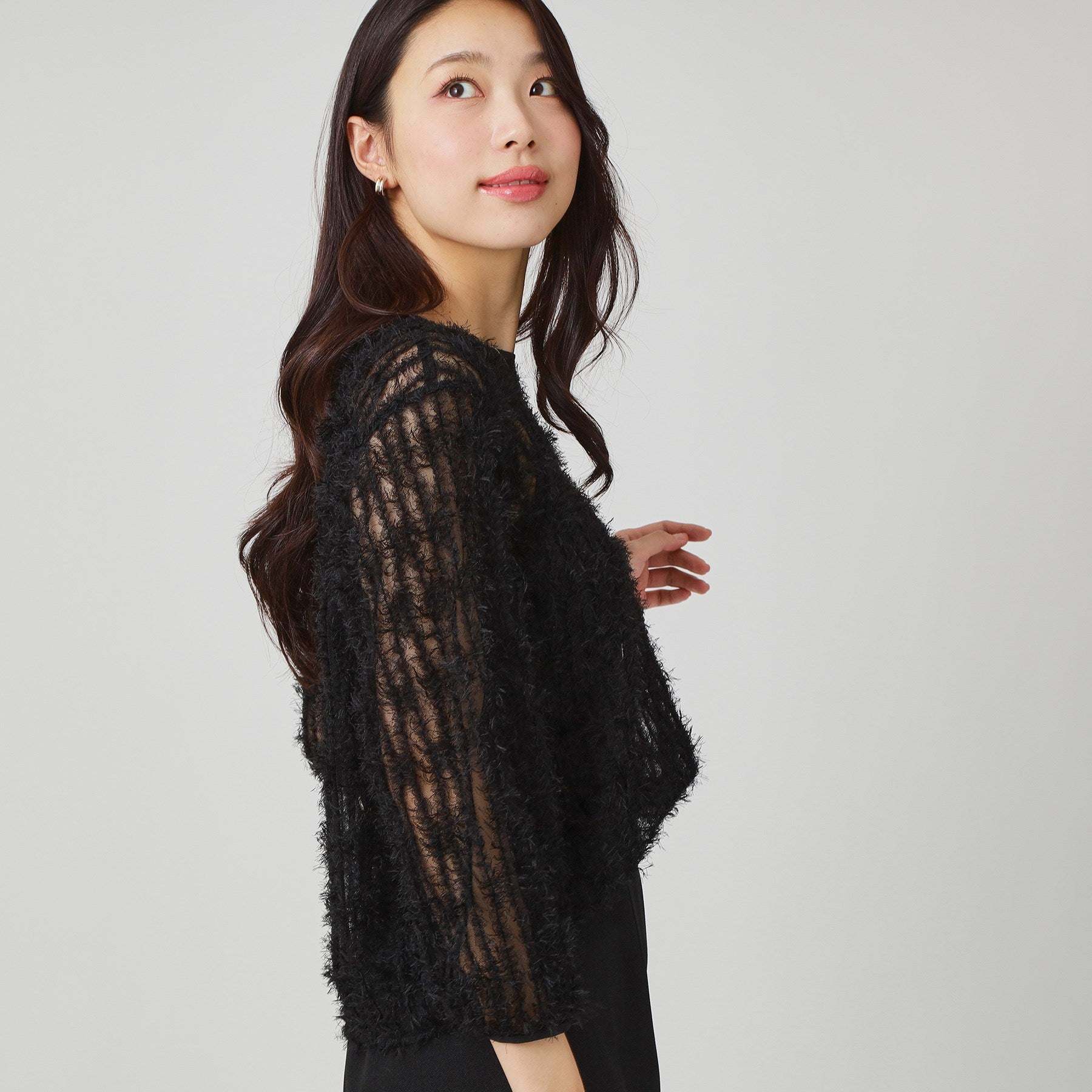 クードシャンス COUP DE CHANCE 【手洗い可/日本製】フェザーチュールのブラウス (ホワイト(001)) ホワイト(001)