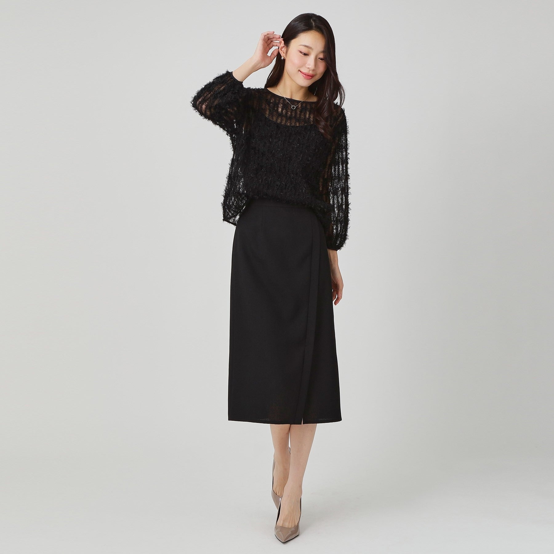 クードシャンス COUP DE CHANCE 【手洗い可/日本製】フェザーチュールのブラウス (ホワイト(001)) ホワイト(001)