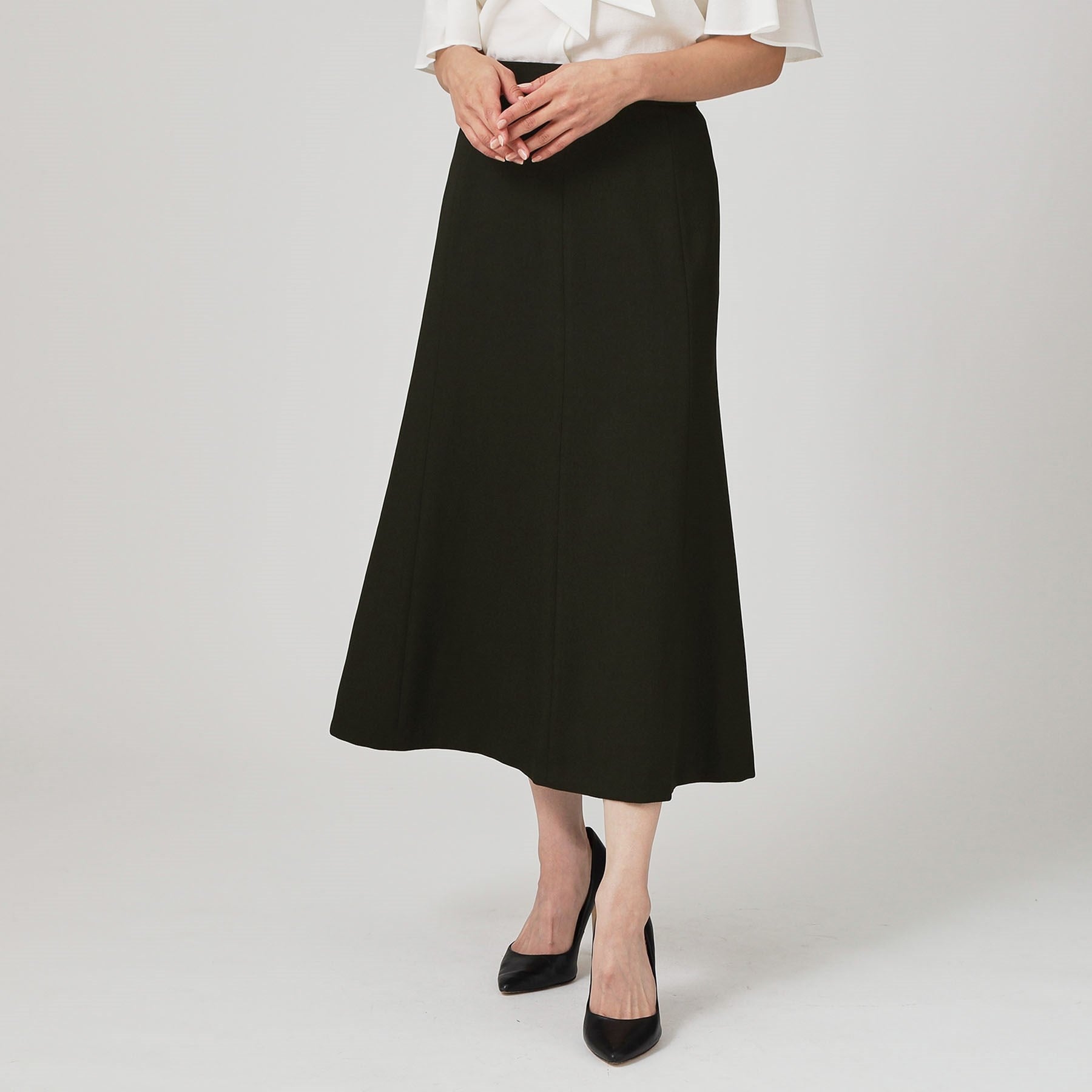 クードシャンス COUP DE CHANCE 【手洗い可/日本製】マーメードシルエットスカート (ブラック(019)) ブラック(019)