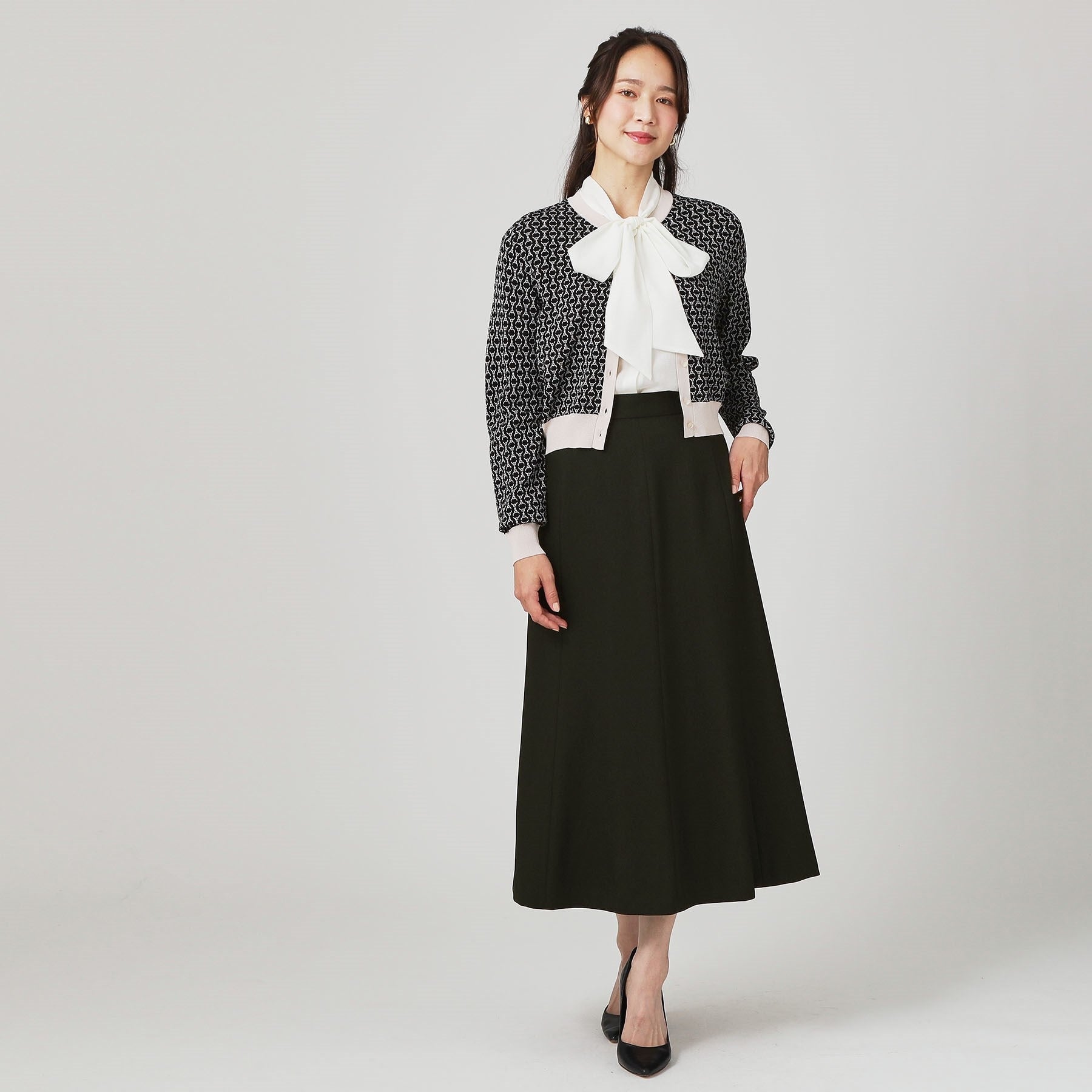 クードシャンス COUP DE CHANCE 【手洗い可/日本製】マーメードシルエットスカート (ブラック(019)) ブラック(019)