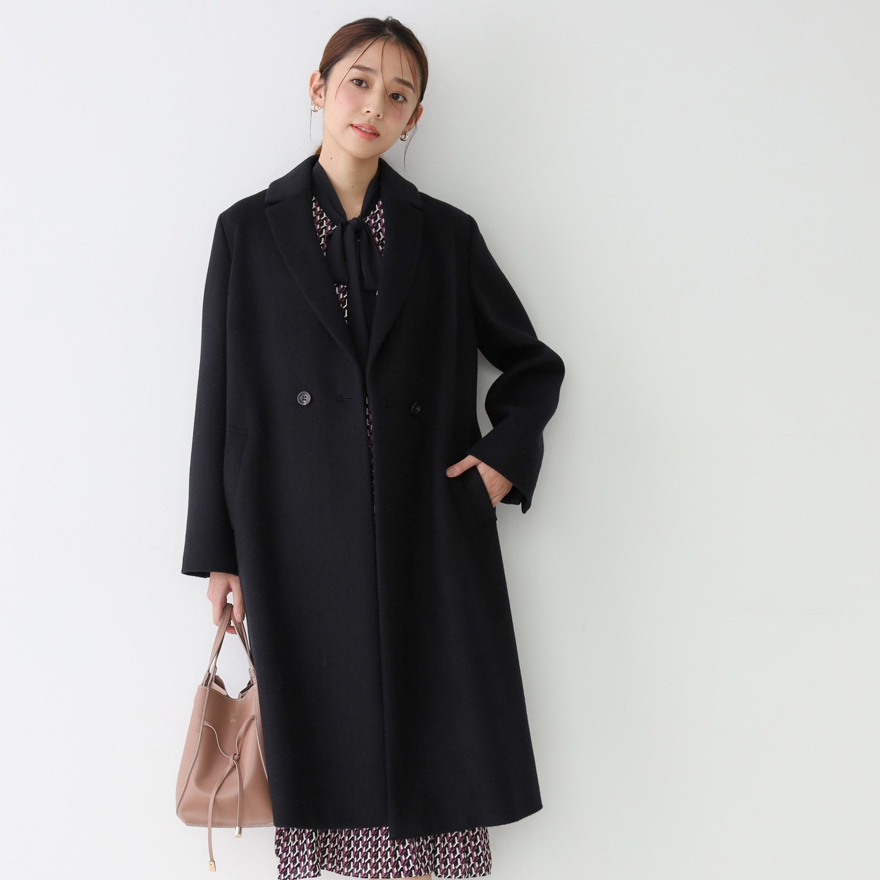 クードシャンス COUP DE CHANCE 【日本製】チェスター風コート (ブラック(019)) ブラック(019)