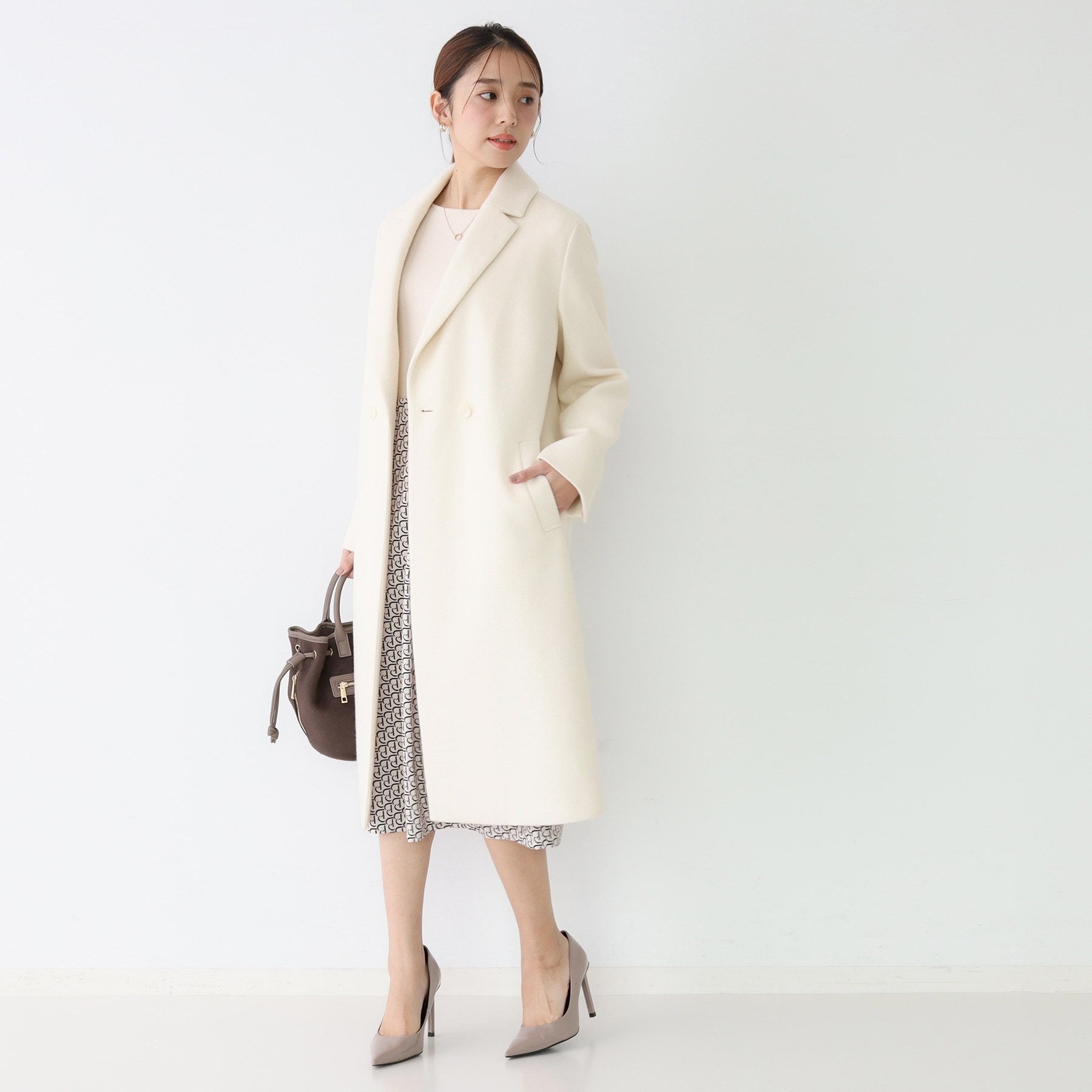 クードシャンス COUP DE CHANCE 【日本製】チェスター風コート (ブラック(019)) ブラック(019)