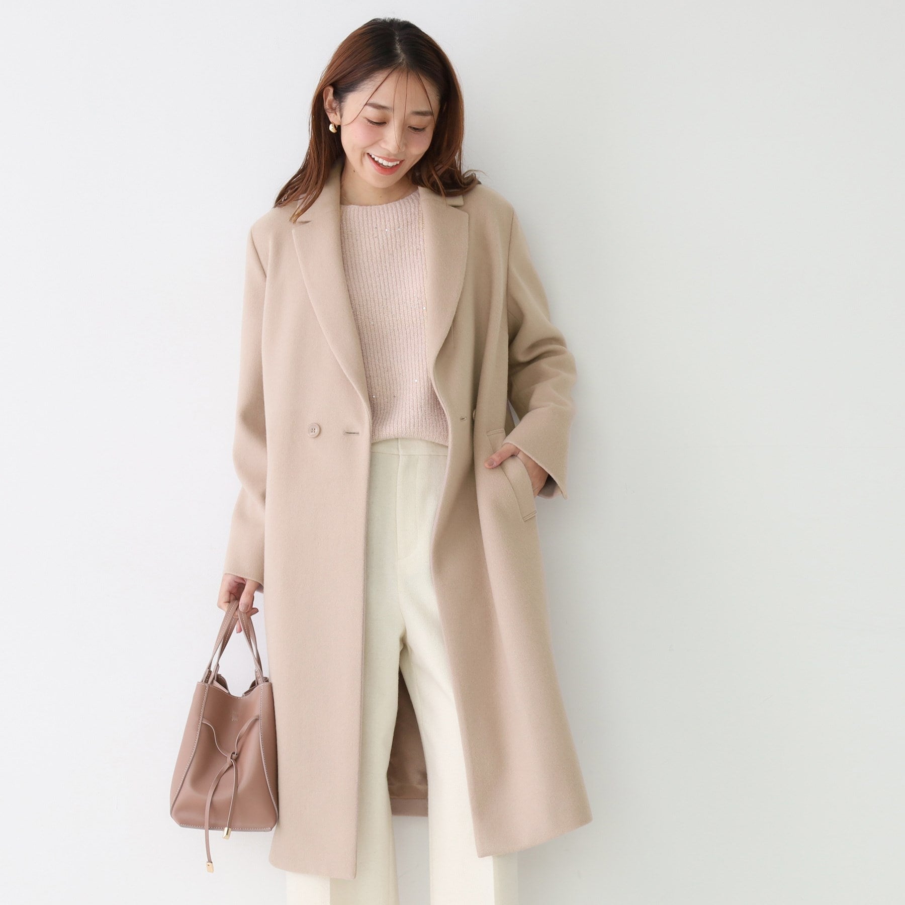 クードシャンス COUP DE CHANCE 【日本製】チェスター風コート (ブラック(019)) ブラック(019)