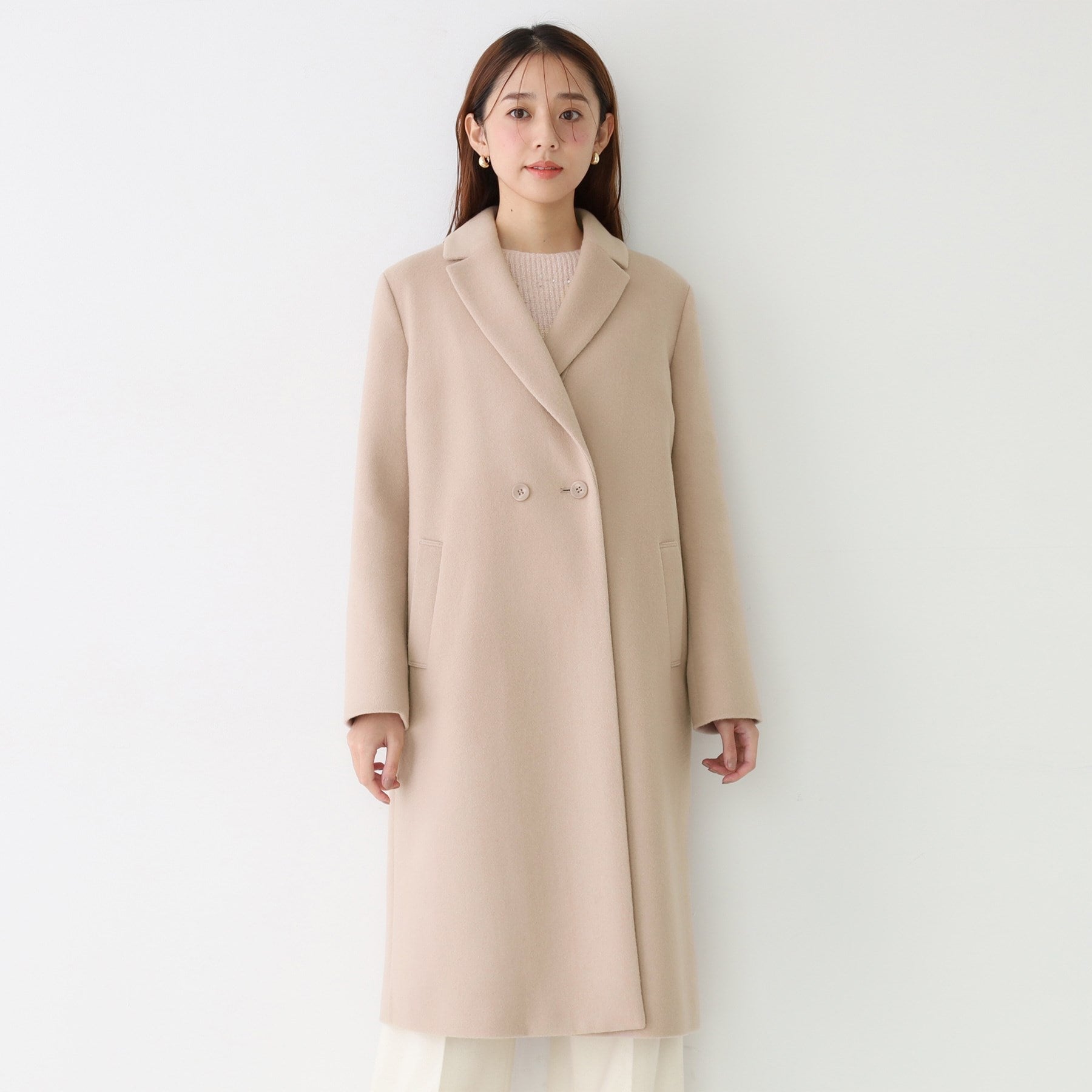 クードシャンス COUP DE CHANCE 【日本製】チェスター風コート (ブラック(019)) ブラック(019)