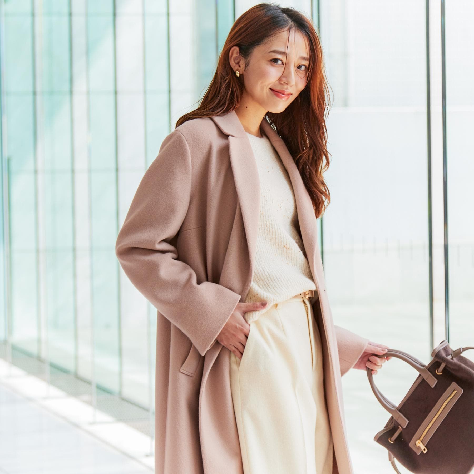 クードシャンス COUP DE CHANCE 【日本製】チェスター風コート (ブラック(019)) ブラック(019)