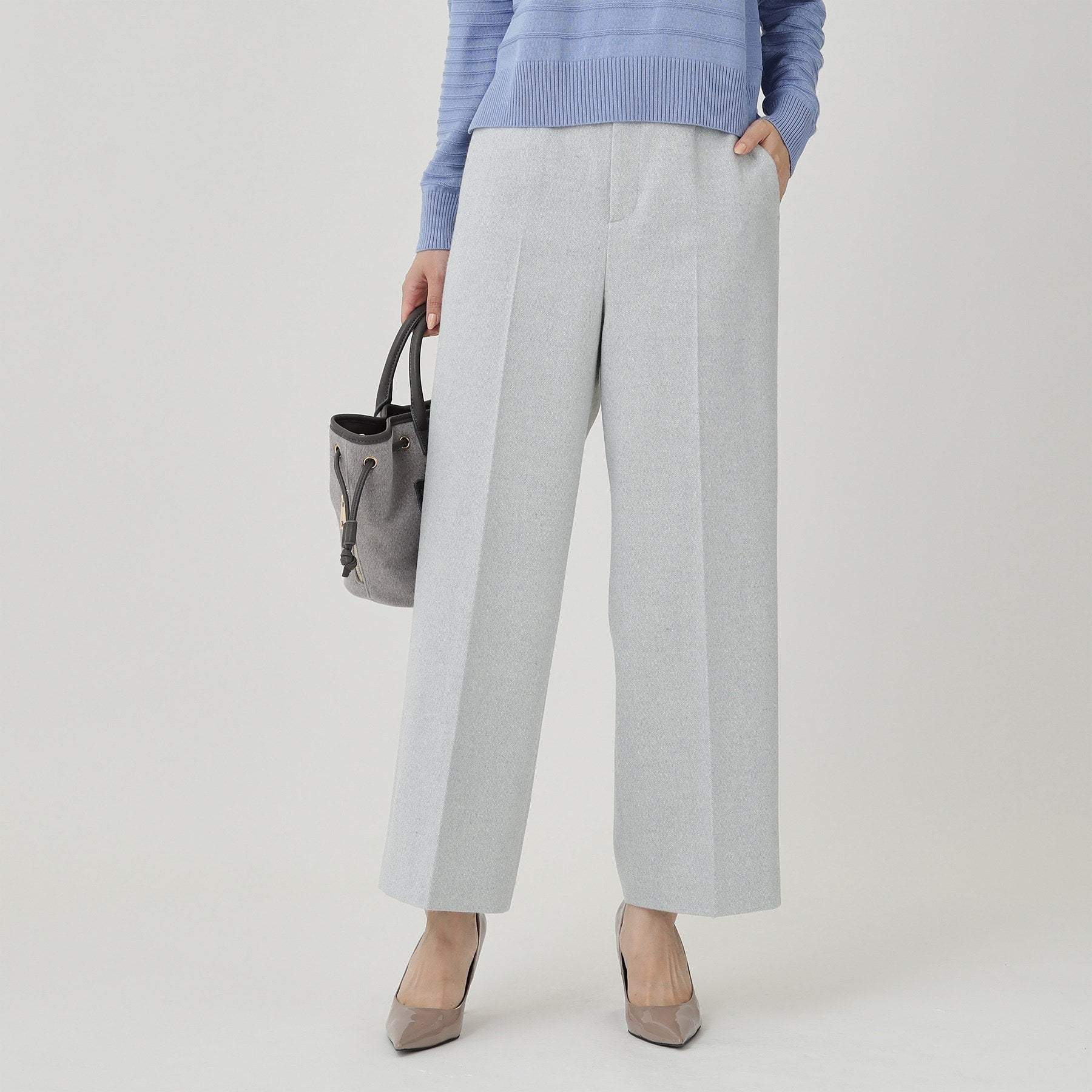 クードシャンス COUP DE CHANCE 【日本製】ラメ入りツイードパンツ (ブラック(019)) ブラック(019)