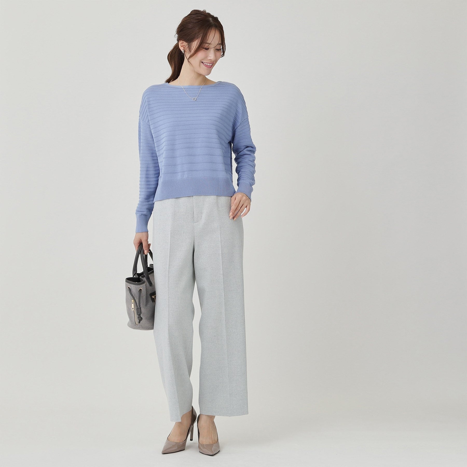 クードシャンス COUP DE CHANCE 【日本製】ラメ入りツイードパンツ (ブラック(019)) ブラック(019)