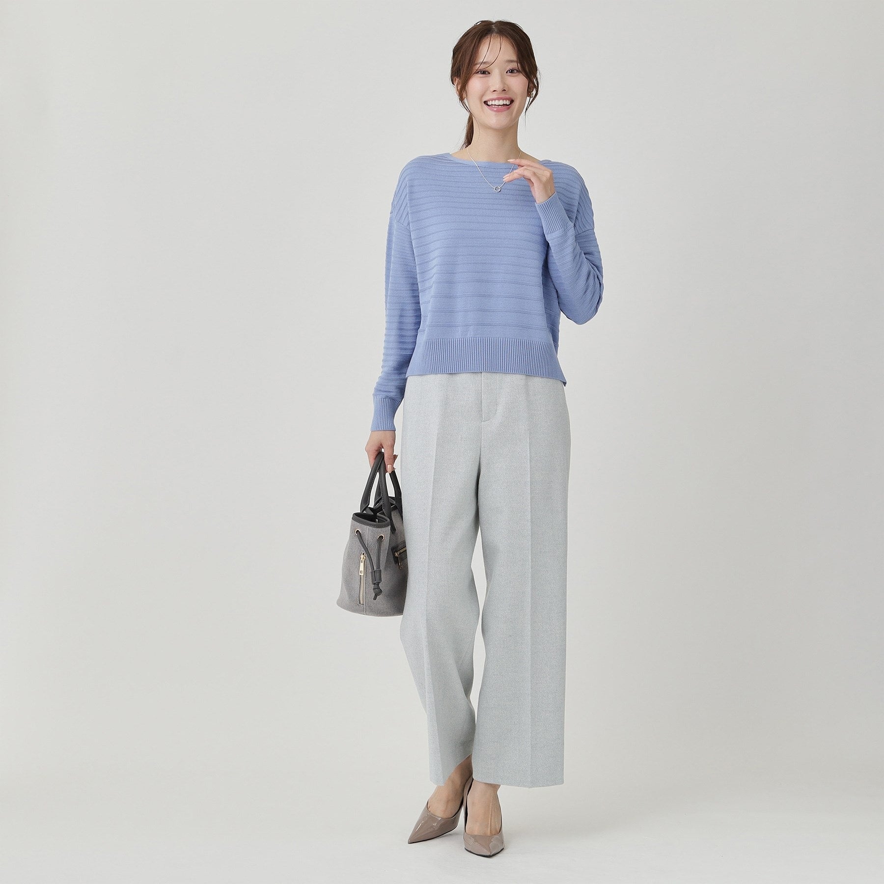 クードシャンス COUP DE CHANCE 【日本製】ラメ入りツイードパンツ (ブラック(019)) ブラック(019)