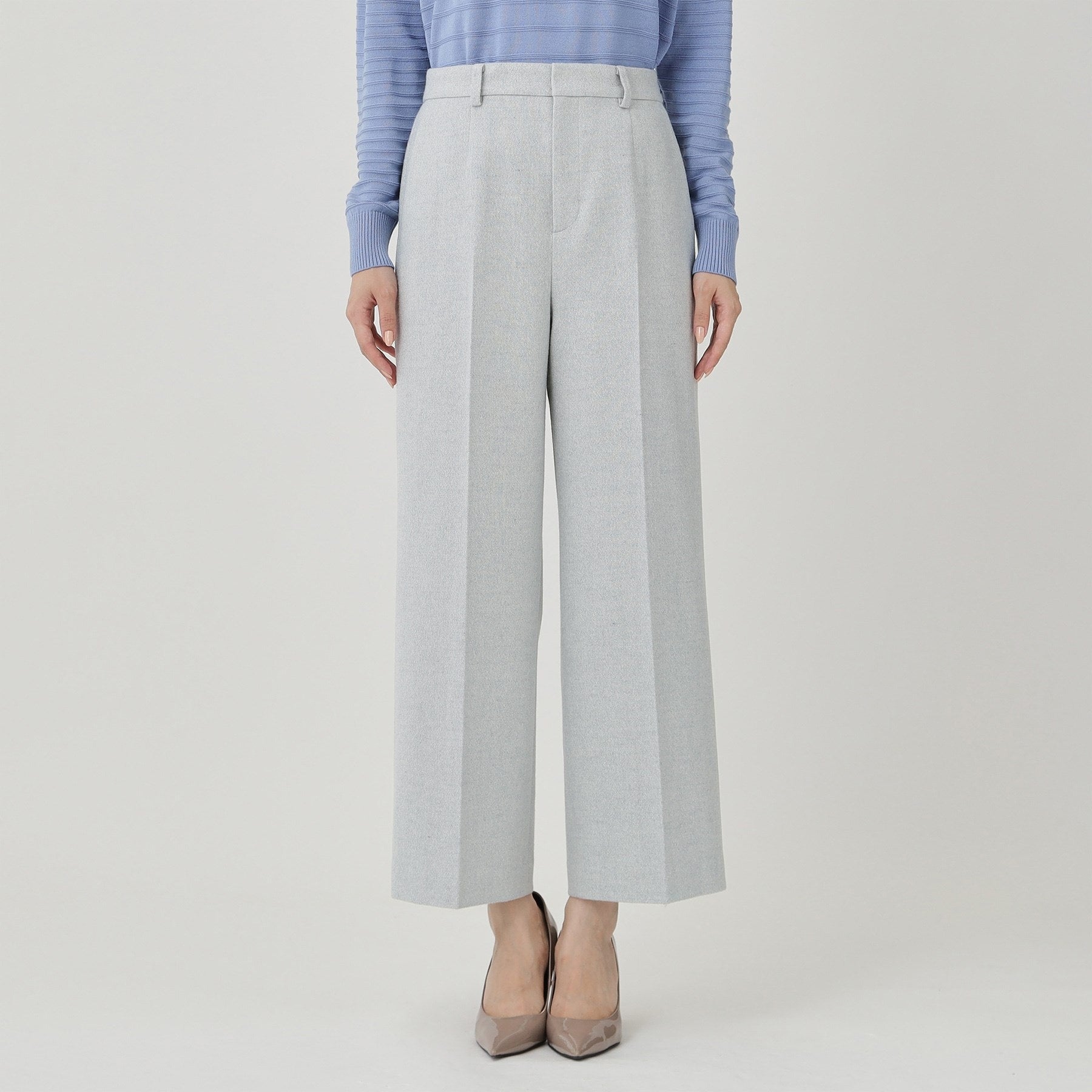 クードシャンス COUP DE CHANCE 【日本製】ラメ入りツイードパンツ (ブラック(019)) ブラック(019)