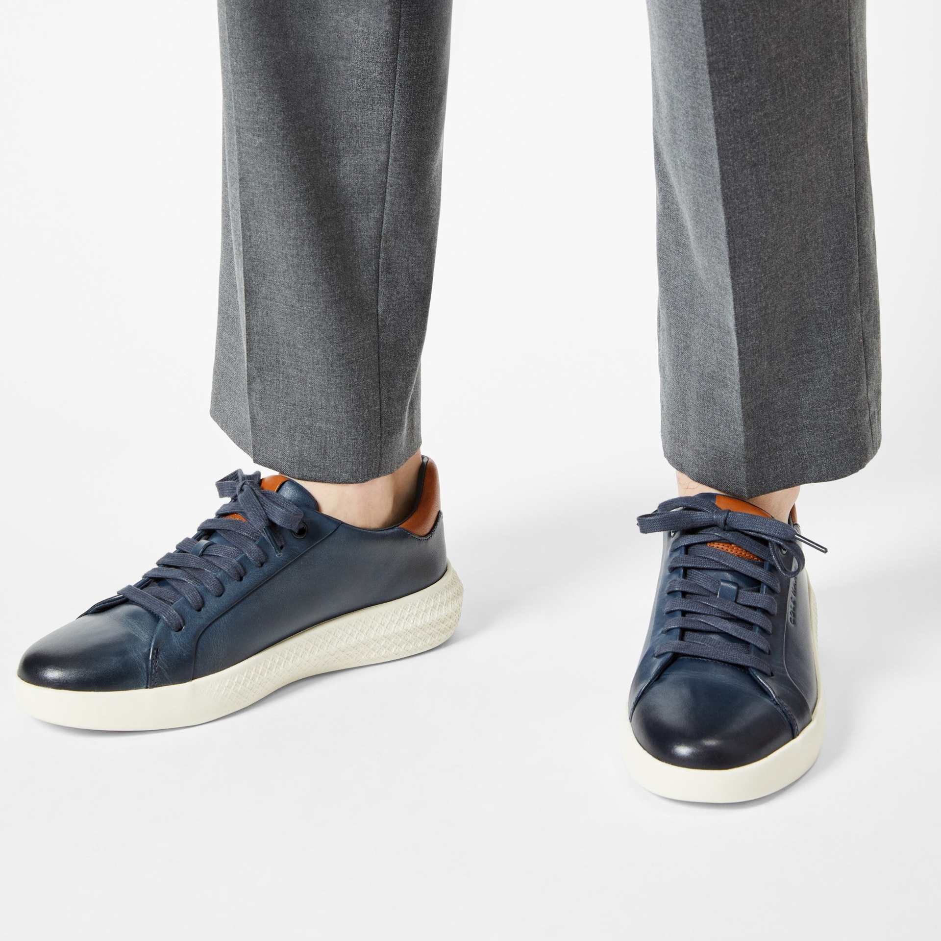 コール ハーン COLE HAAN グランド ハリオン カップLTT mens (ネイビーブレザー/ブリティッシュタン/アイボリー) ネイビーブレザー/ブリティッシュタン/アイボリー