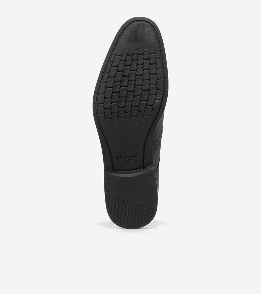 コール ハーン COLE HAAN ハーモン グランド ウィングチップ オックスフォード mens (ブラック/ブラック ウォーターレジスタント) ブラック/ブラック ウォーターレジスタント