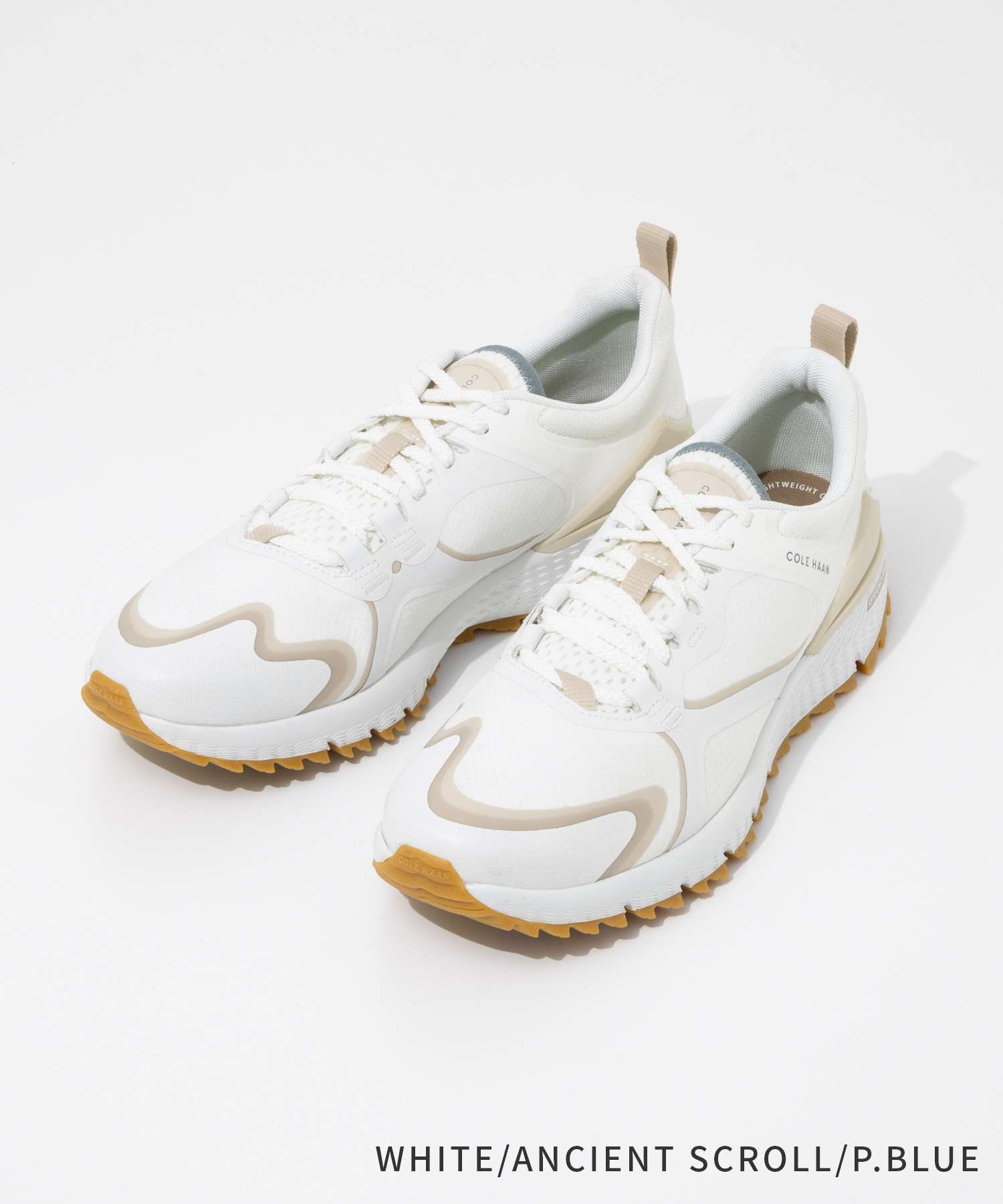コール ハーン COLE HAAN コールハーン COLE HAAN GRAND OS グランドシリーズ ZEROGRAND OVERTAKE II GOLF ゼログランド オーバーテイク ゴルフ mens. C40 (IVORY / PALOMA / DARK BLUE WP) IVORY / PALOMA / DARK BLUE WP