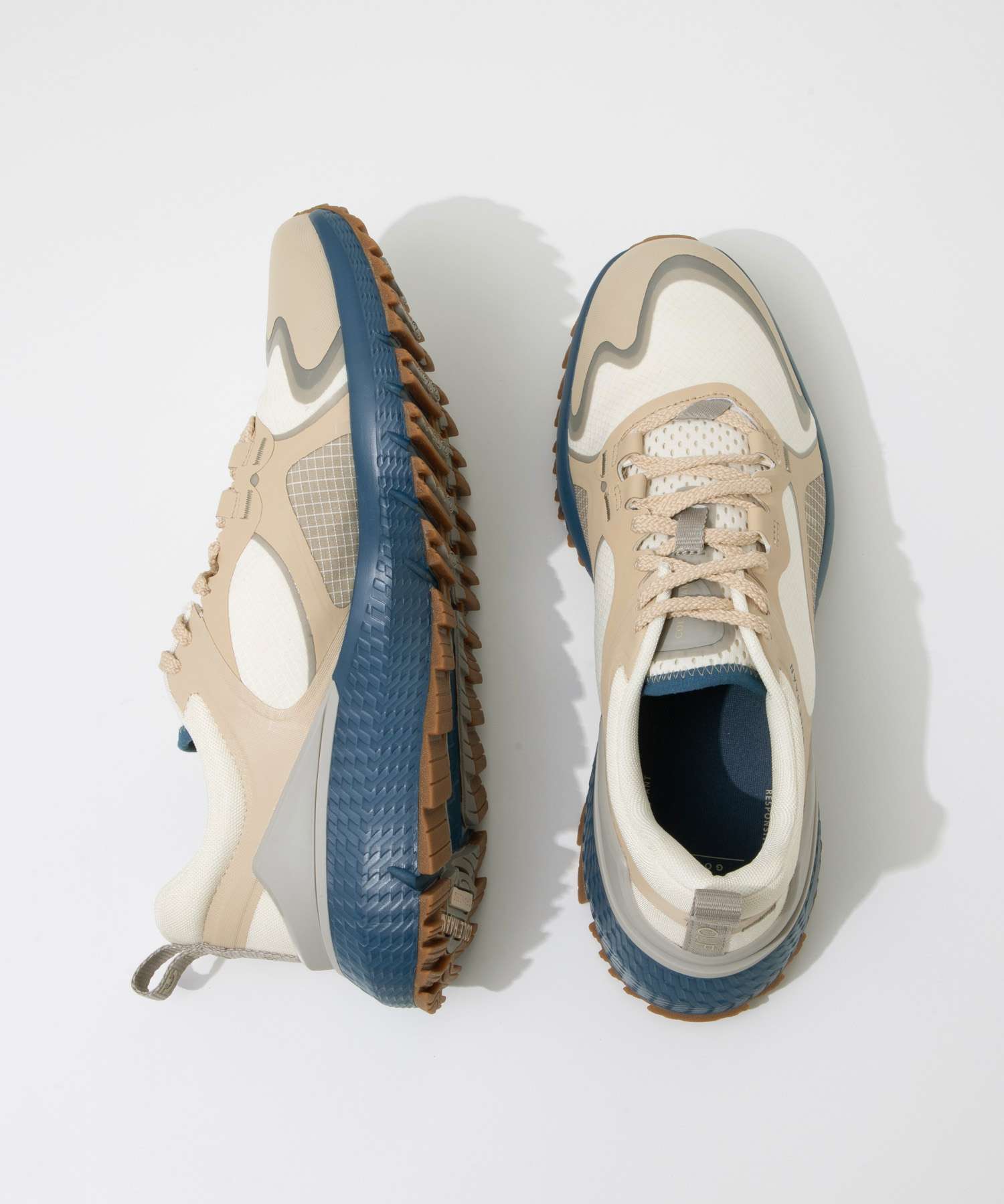 コール ハーン COLE HAAN コールハーン COLE HAAN GRAND OS グランドシリーズ ZEROGRAND OVERTAKE II GOLF ゼログランド オーバーテイク ゴルフ mens. C40 (IVORY / PALOMA / DARK BLUE WP) IVORY / PALOMA / DARK BLUE WP