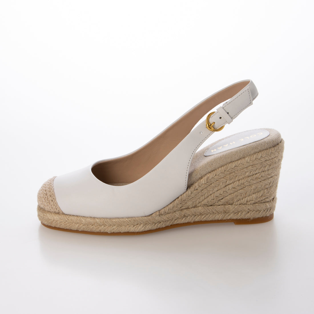 コール ハーン COLE HAAN クラウドフィール エスパドリーユ ウェッジ スリング 80MM II womens (ホワイト レザー) ホワイト レザー