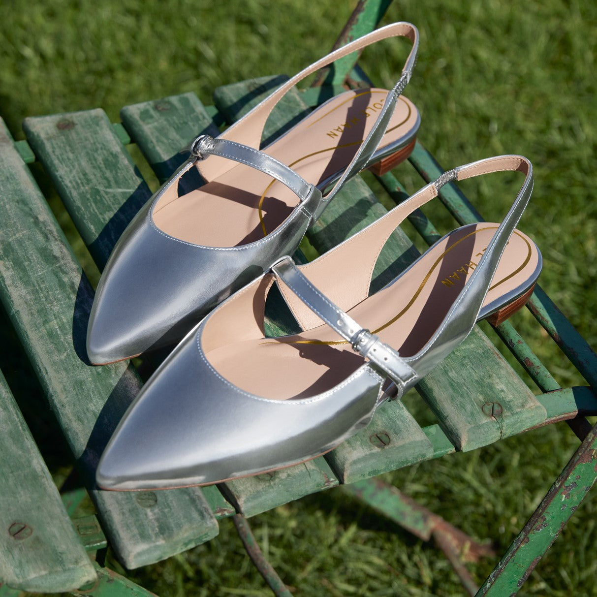 コール ハーン COLE HAAN アニヤ スリングバック フラット womens (シルバースペッチオ) シルバースペッチオ