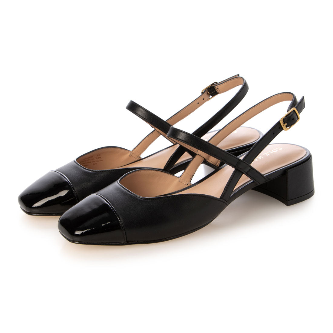 コール ハーン COLE HAAN ペラ ブロックヒール スリング 35mm womens (ブラック レザー) ブラック レザー