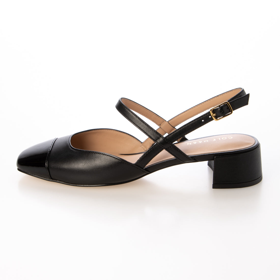 コール ハーン COLE HAAN ペラ ブロックヒール スリング 35mm womens (ブラック レザー) ブラック レザー