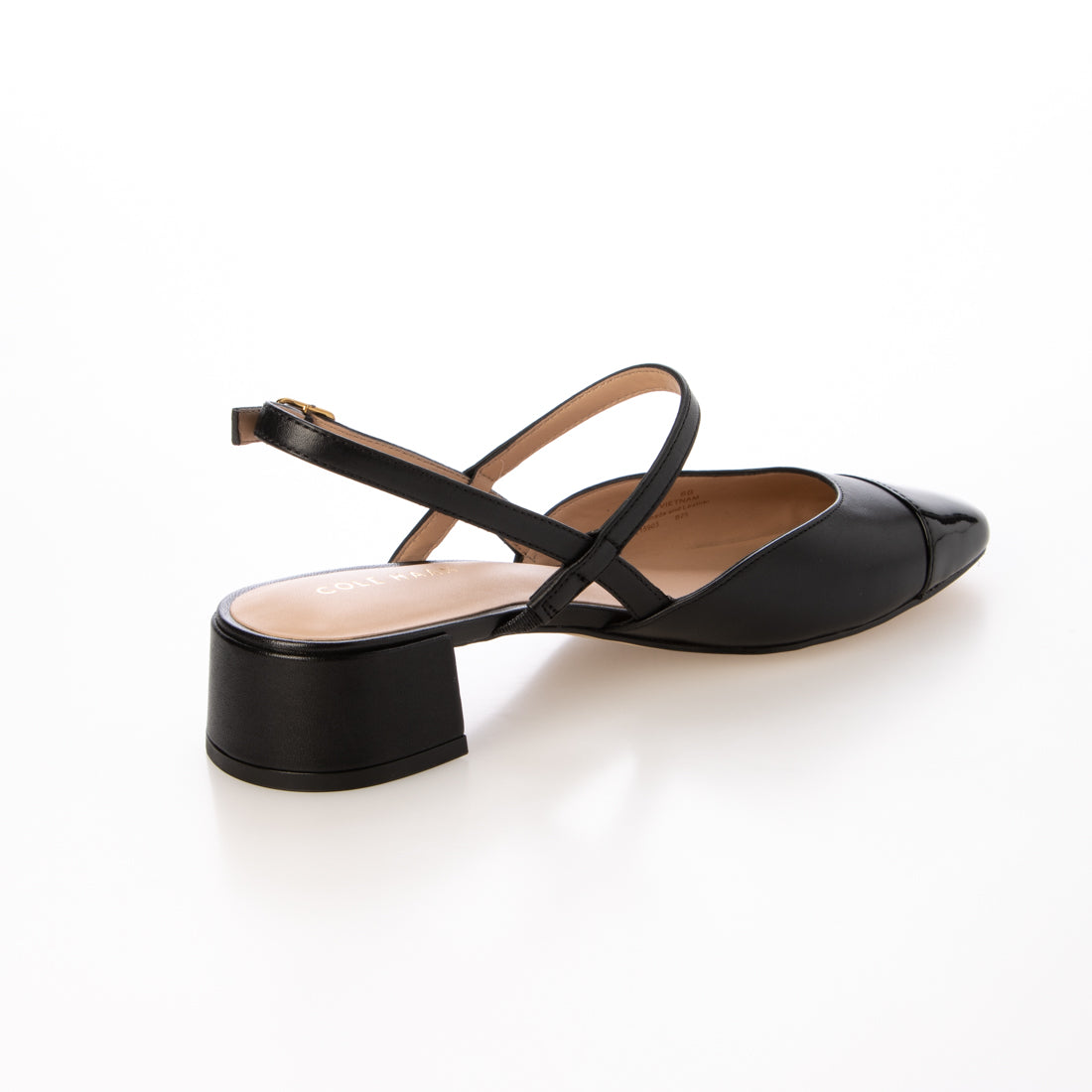 コール ハーン COLE HAAN ペラ ブロックヒール スリング 35mm womens (ブラック レザー) ブラック レザー
