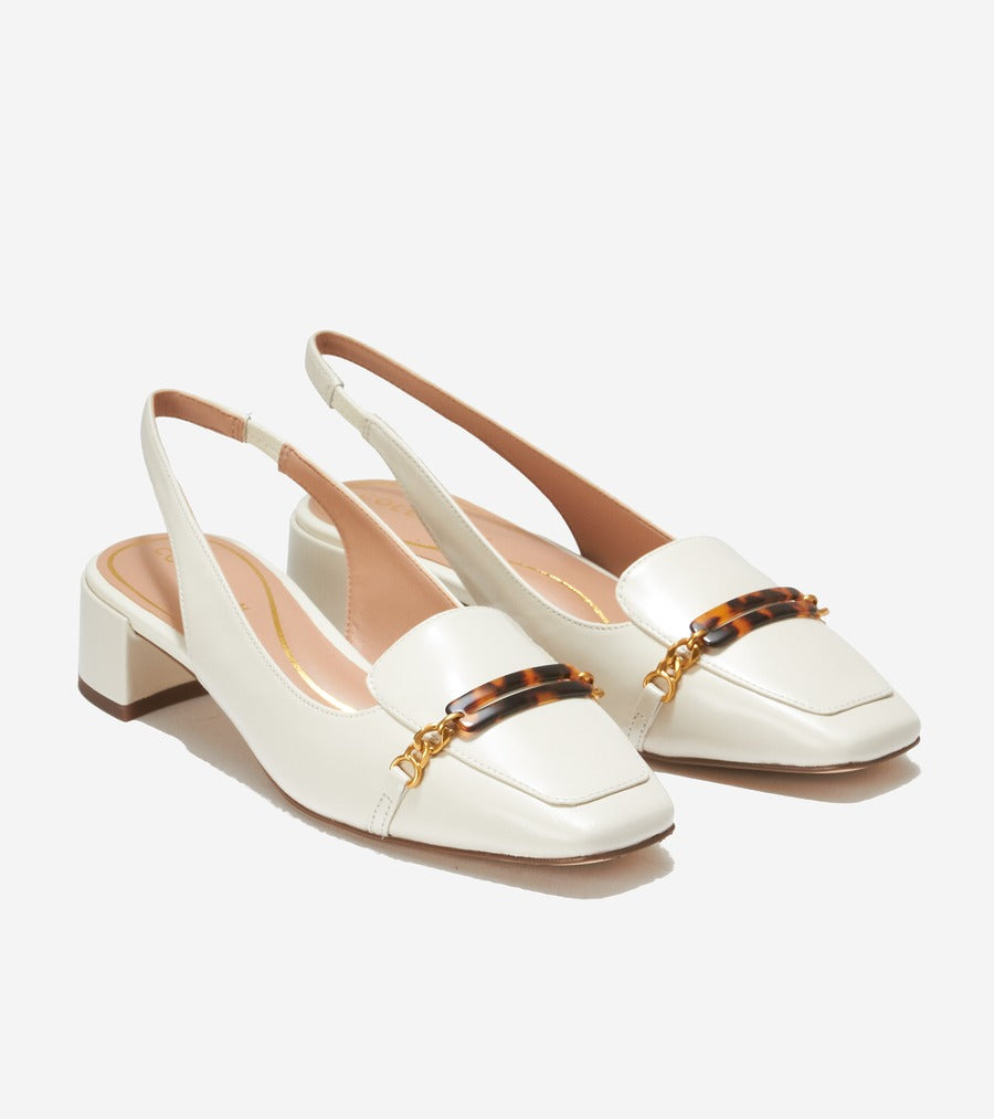 コール ハーン COLE HAAN ペンレー スリングバック パンプ womens (アイボリーボックス レザー) アイボリーボックス レザー