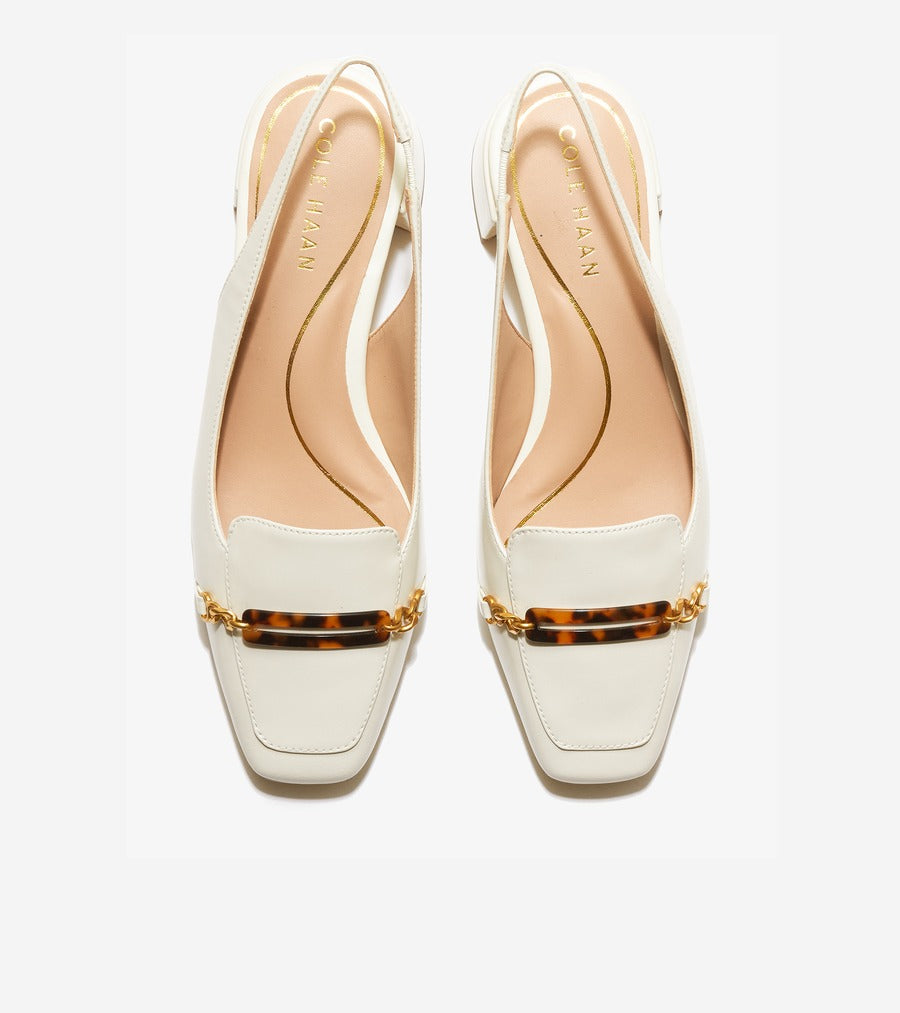 コール ハーン COLE HAAN ペンレー スリングバック パンプ womens (アイボリーボックス レザー) アイボリーボックス レザー