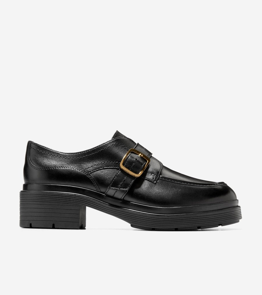 コール ハーン COLE HAAN カリッタ モンク ストラップ ラグ オックスフォード womens (ブラック レザー) ブラック レザー
