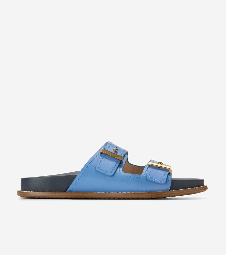 コール ハーン COLE HAAN マリソル フットベッド サンダル womens (ダッチ ブルー スエード / ネイビー ブレザー レザー) ダッチ ブルー スエード / ネイビー ブレザー レザー