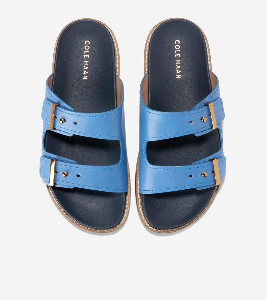 コール ハーン COLE HAAN マリソル フットベッド サンダル womens (ダッチ ブルー スエード / ネイビー ブレザー レザー) ダッチ ブルー スエード / ネイビー ブレザー レザー