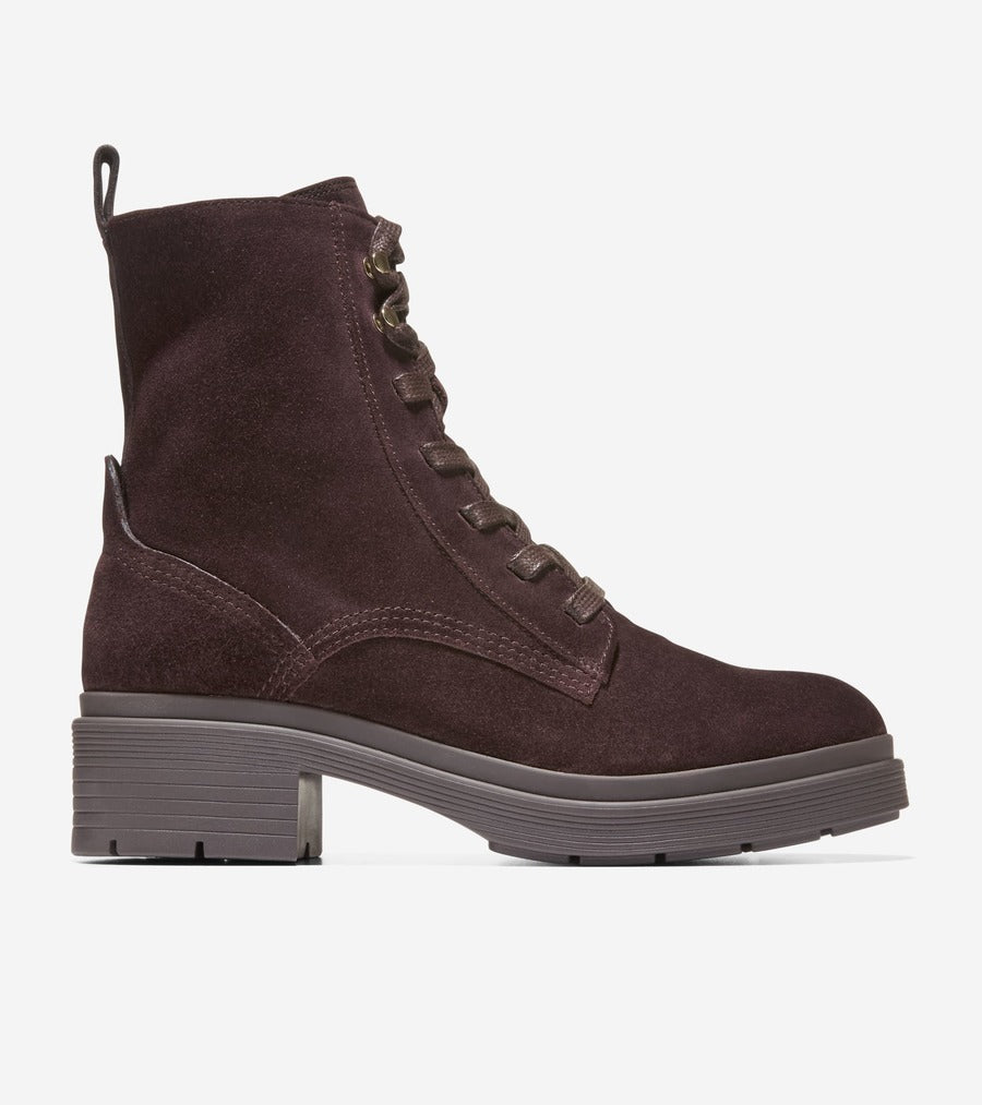 コール ハーン COLE HAAN シェリーズ レースアップ ラグ ブーツ ウォータープルーフ womens (CH ダーク チョコレート スエード ウォータープルーフ) CH ダーク チョコレート スエード ウォータープルーフ