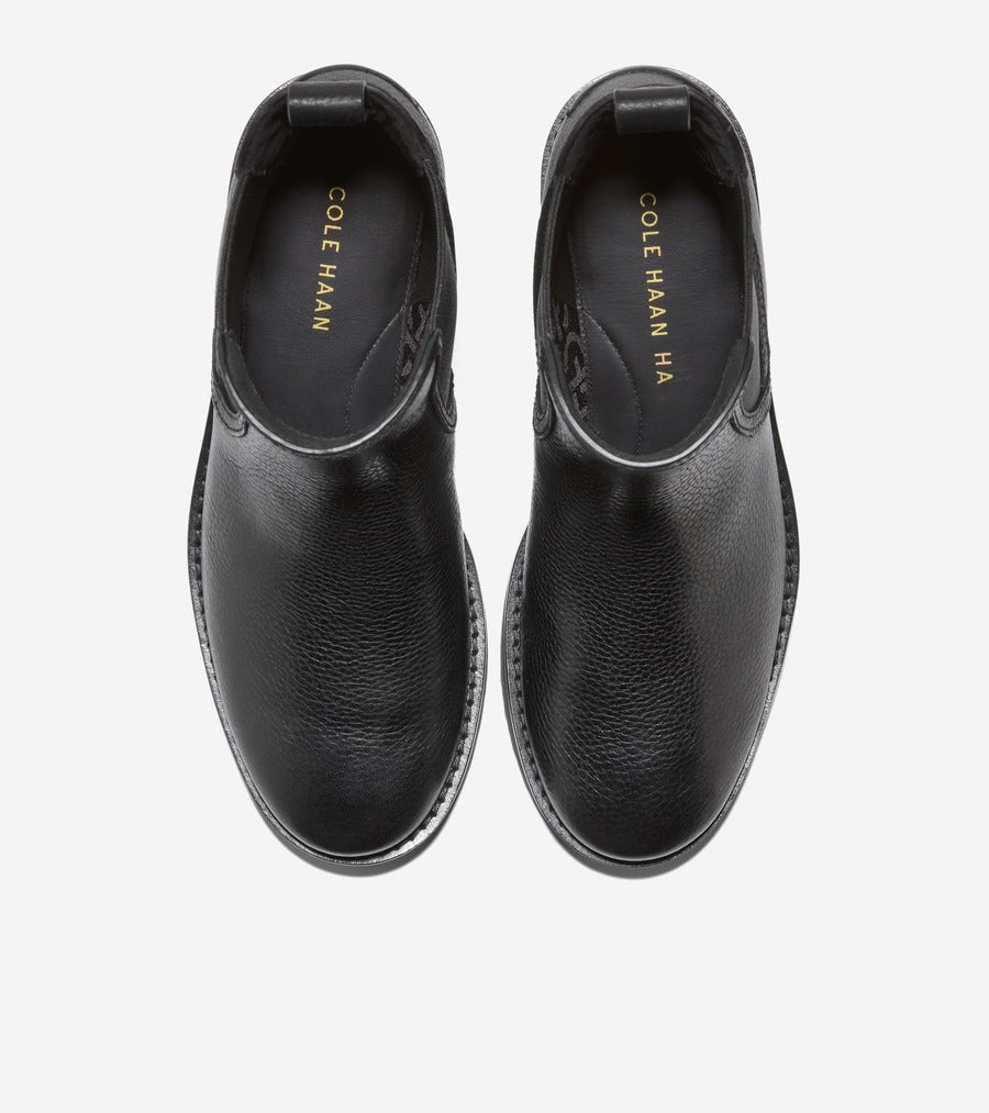 コール ハーン COLE HAAN リンドン ウォータープルーフ チェルシー ブーティー womens (ブラック レザー ウォータープルーフ) ブラック レザー ウォータープルーフ