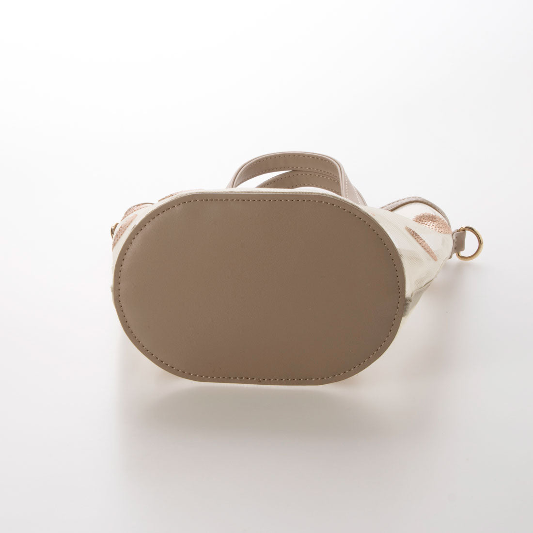 クーコ COOCO SMILY/ドットスパンコール刺繍メッシュショルダーバッグ