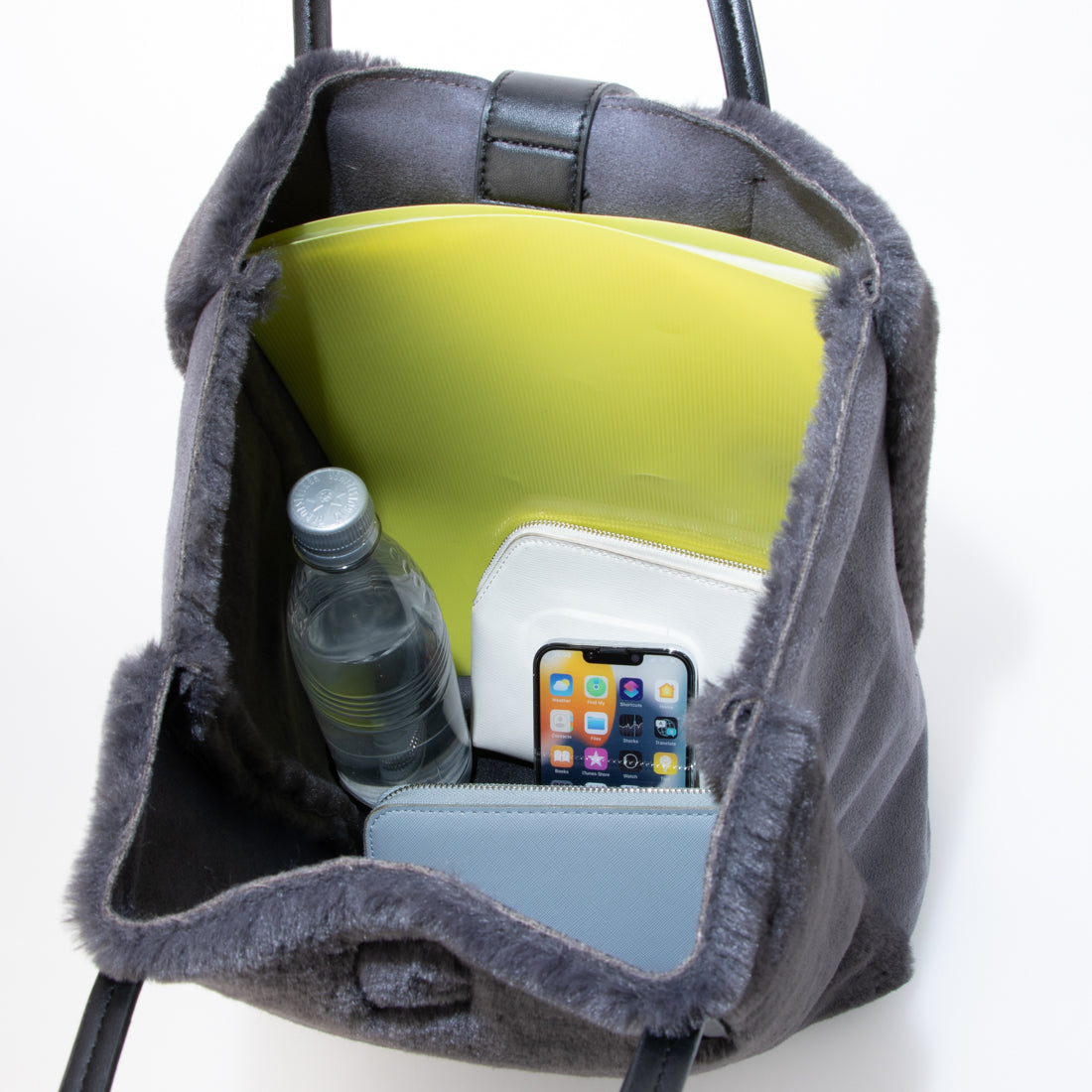 クーコ COOCO ムートン風トートバッグ/A4対応