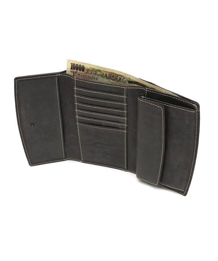 コルボ CORBO. コルボ 財布 CORBO 三つ折り財布 Curious キュリオス 本革 小銭入れ付き 限定カラー 8LOー1110 (ネイビー) ネイビー