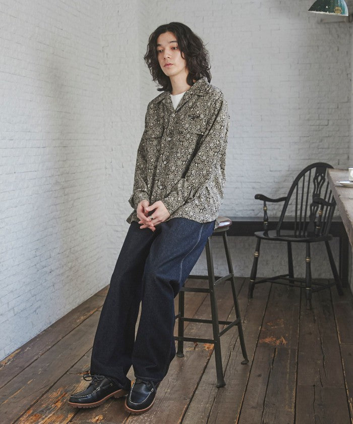 TOWNCRAFT別注ペイズリーオープンカラーシャツ