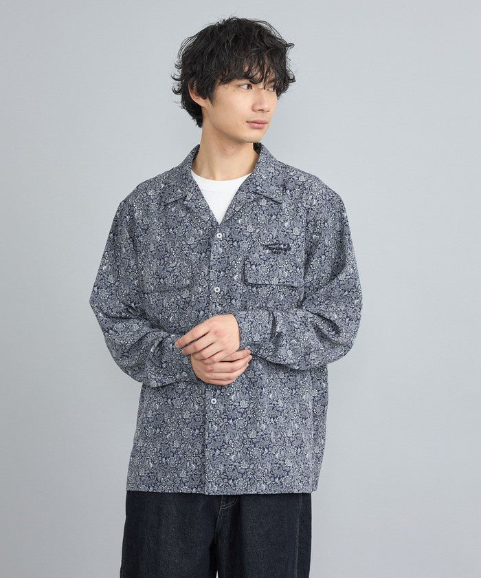 TOWNCRAFT別注ペイズリーオープンカラーシャツ