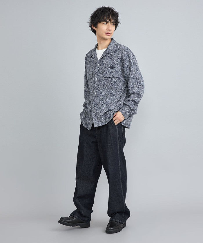 TOWNCRAFT別注ペイズリーオープンカラーシャツ
