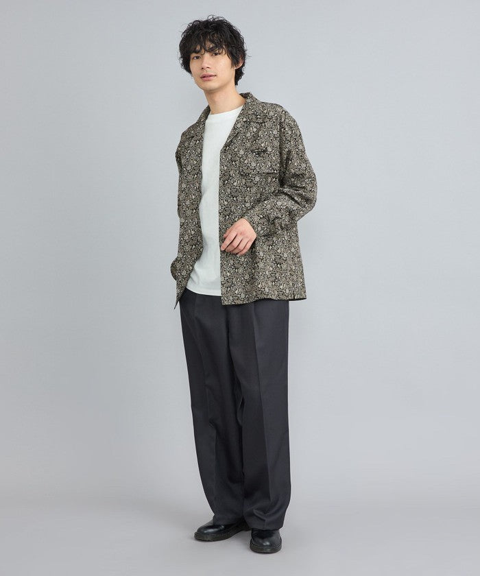 TOWNCRAFT別注ペイズリーオープンカラーシャツ
