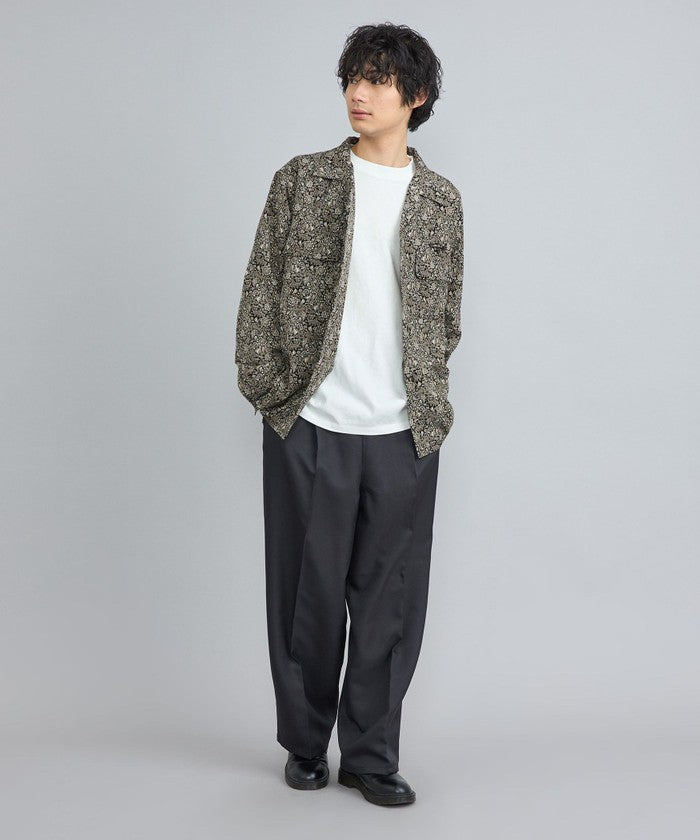 TOWNCRAFT別注ペイズリーオープンカラーシャツ