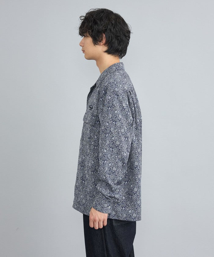 TOWNCRAFT別注ペイズリーオープンカラーシャツ
