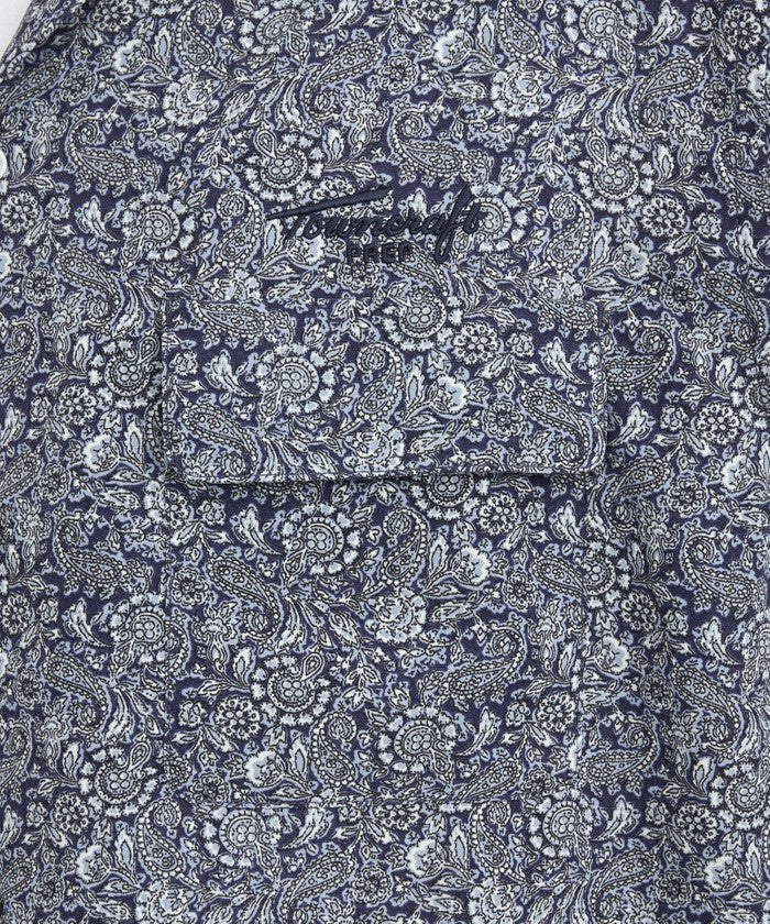 TOWNCRAFT別注ペイズリーオープンカラーシャツ
