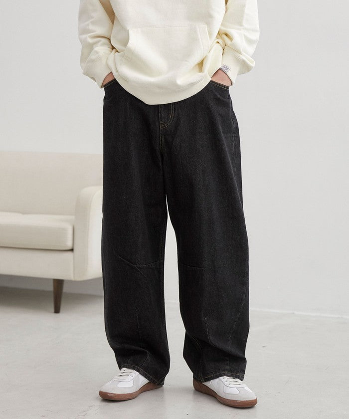 【C.DENIMS】Relaxed Curve Denim Pants