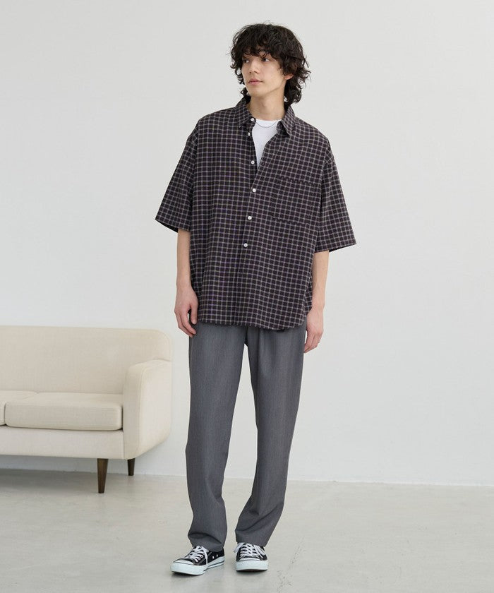 コーエン coen コットンシアーチェックシャツ (OFF WHITE) OFF WHITE