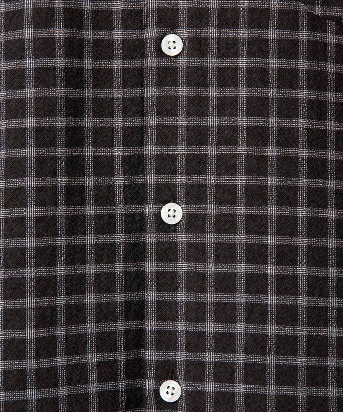 コーエン coen コットンシアーチェックシャツ (OFF WHITE) OFF WHITE