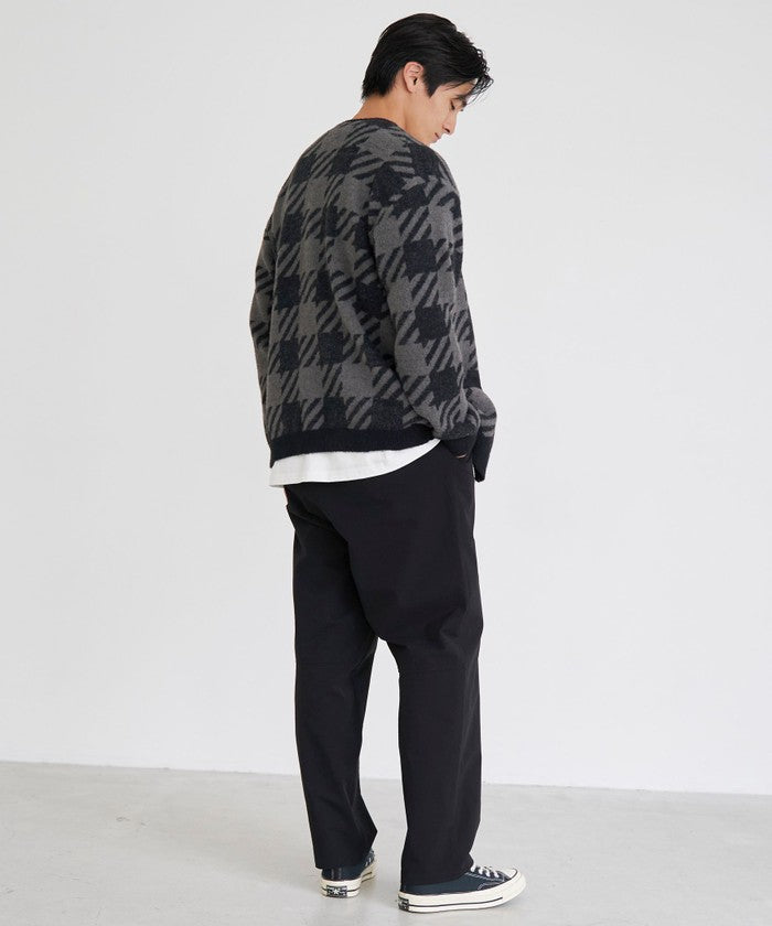 ショートフェザーニットカーディガン NAVY