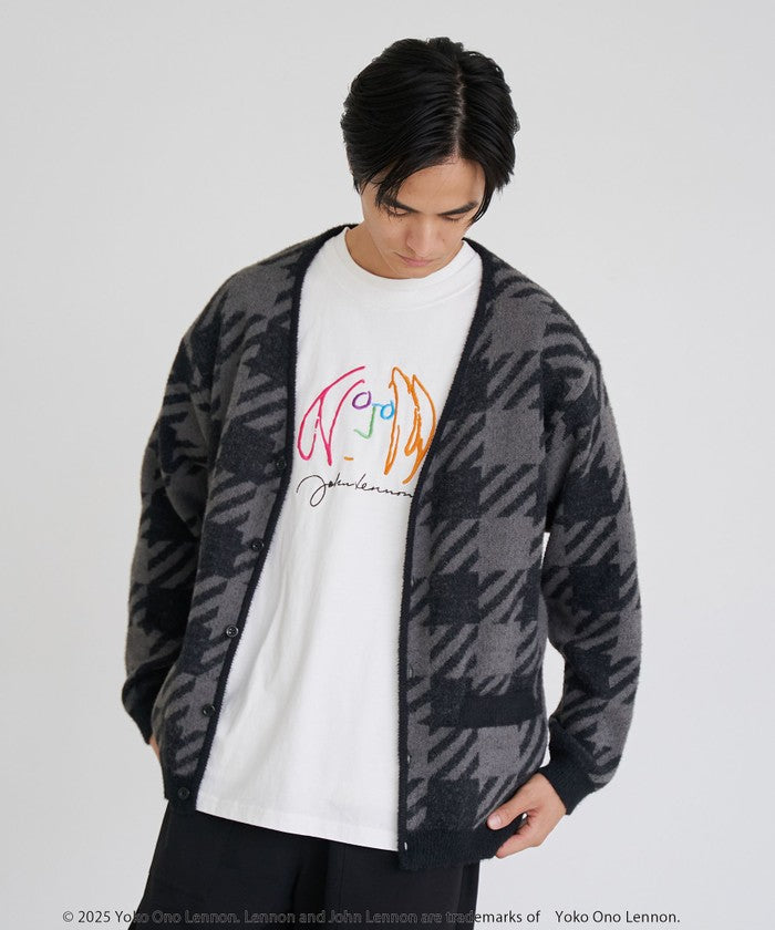 ショートフェザーニットカーディガン NAVY