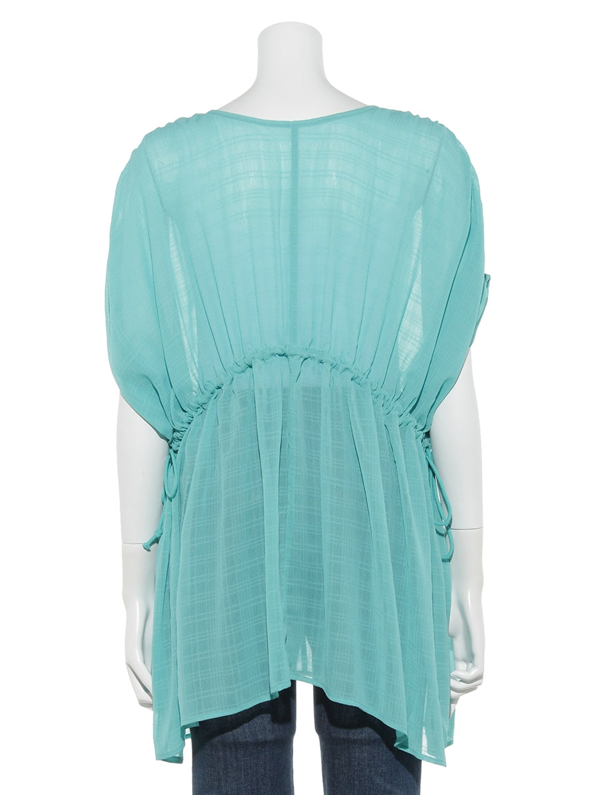 コーエン coen シャドーチェック ロング ブラウス (OFF) OFF