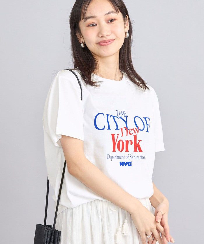 ROCK STANLEY別注NYCロゴプリントTシャツ,OFF WHITE