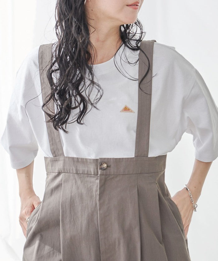 KELTY(ケルティ)別注 ワンポイントロゴ 半端袖Tシャツ WHITE