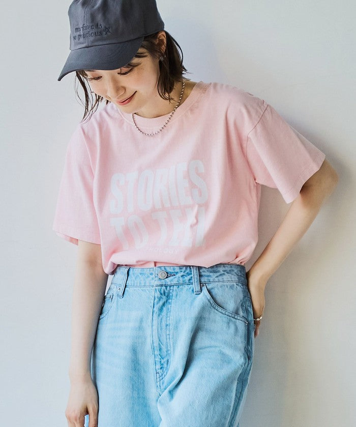 ピグメントロゴアソートコンパクトTシャツ LT.PINK