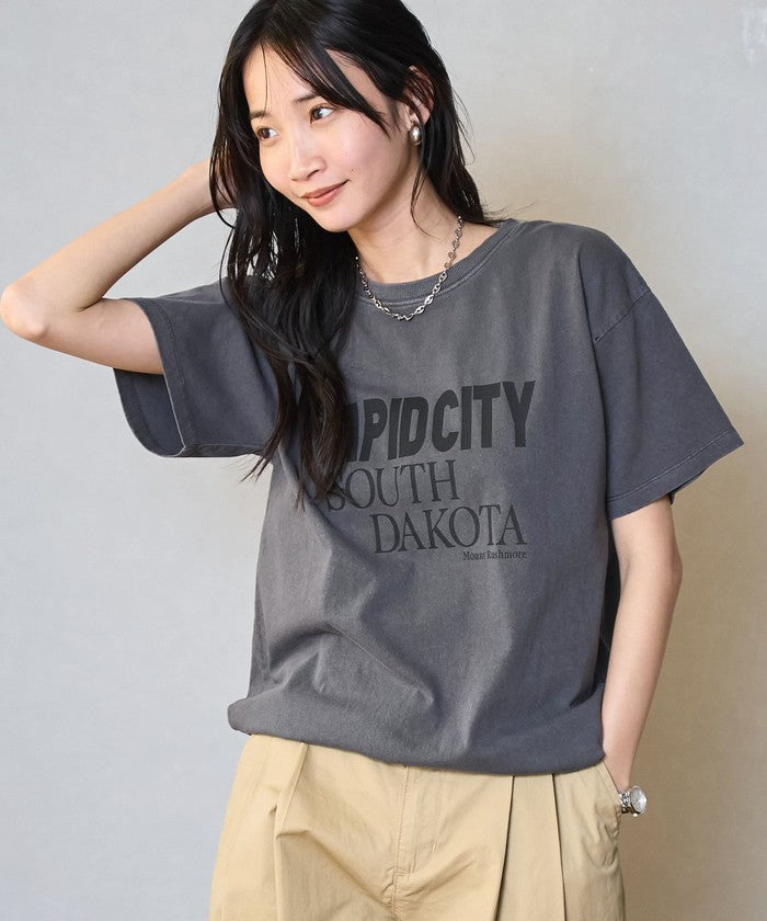 ピグメントロゴアソートコンパクトTシャツ DK.GRAY