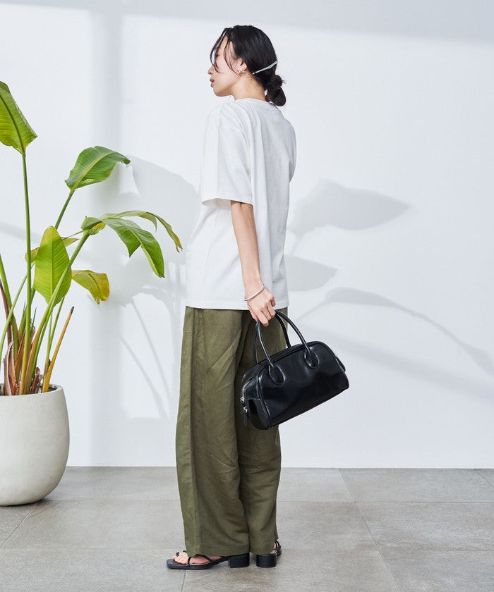 【接触冷感】カレッジロゴプリントTシャツ OFF WHITE